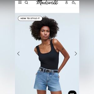 Madewell the perfect jean short, size 25